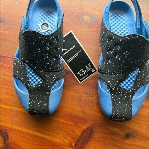 Jordan Kids Blue and Black Sandals